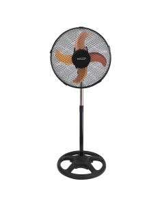 Brentwood 3 Speed 12in Oscillating Stand Fan in Black
